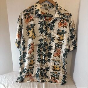 Pineapple Connection Creations by HeyMan S Hawaiian Button Up Shirt Floral